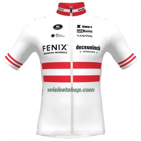 Wielershirt 2023 Fenix-Deceuninck Oostenrijks Kampioenschap - Rood Wit